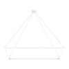 Cirrus MIYO Rectangle With Lit Corners 24VDC LED Suspension, Static White & Warm Dim,<br />White Finish - Click to Enlarge