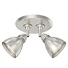 Low Rider In Satin Nickel,<br>Multipoint 2-Port, 4" Round Canopy - Click to Enlarge