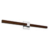 Tie Stix 2-Light Wall Indirect Tunable White Remote 24VDC Power Supply, Horizontal Or Vertical Mounting, Chrome Canopy, 4SQ, Wood Walnut Finish - Click to Enlarge