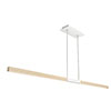 Tie Stix Suspension Power, Center Feed Direct Down Light,<br />White Canopy, Wood Maple Finish - Click to Enlarge