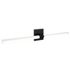 Tie Stix 2-Light Adjustable Wall/Vanity 24VDC Remote Power, Tunable White, White, 4SQ, Satin Black - Click to Enlarge