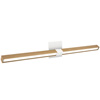 Tie Stix 2-Light Adjustable Wall/Vanity 24VDC Remote Power, Tunable White, Wood White Oak, 4SQ, White - Click to Enlarge