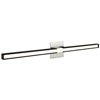 Tie Stix 2-Light Wall/Vanity Vertical Or Horizontal Mounting 24VDC, Static White & Warm Dim<br />, Wood Espresso, Satin Nickel, 4SQ - Click to Enlarge