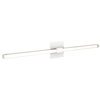 Tie Stix Wall 2-Light Wall/Vanity Tunable White 24VDC Remote Power, Horizontal Or Vertical Mounting, Satin Nickel, White, 4SQ - Click to Enlarge