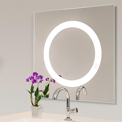 Alice Mirror - Tunable White LED Mirror, 4000K - Click to Enlarge