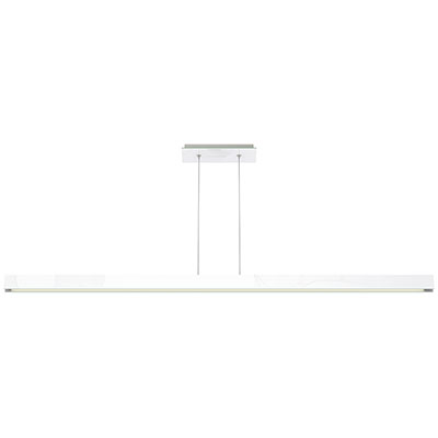 Glide Glass Linear Suspension Up And Down Light<br />Center Feed With Power, Mirrored Glass - Click to Enlarge