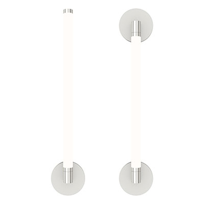Pipeline® 2 Wall/Vanity End Feed 24VDC<br />Remote Power Supply, Tunable White, Satin Nickel finish - Click to Enlarge