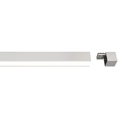 Zipp Shelf And Desk Light Modular, Diffused White Lens with Modular End Cap - Click to Enlarge
