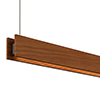 Glide Wood Downlight End Feed<br />With Power In Canopy, Wood Cherry - Click to Enlarge