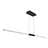 Tie Stix Suspension Power, Center Feed Direct Down Light,<br />Satin Black Canopy, Satin Nickel Finish - Click to Enlarge